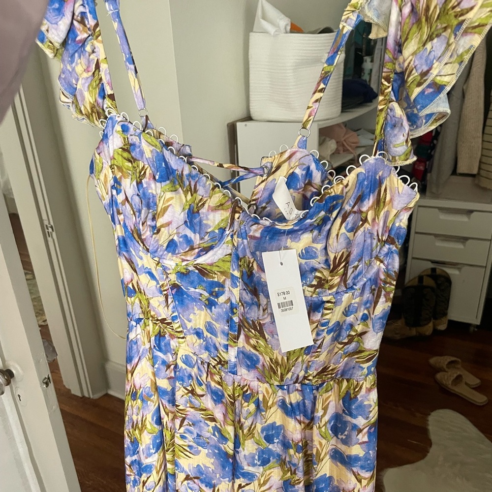 New - Wedelia Floral Bustier Midi Dress - Picture 3 of 5